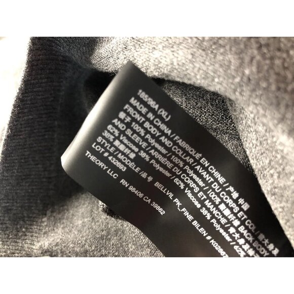 Theory Bellvil Mens Small S Lightweight Jacket Full Zip Mock Neck New! MSRP $345 - Picture 10 of 11